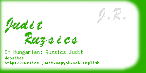 judit ruzsics business card